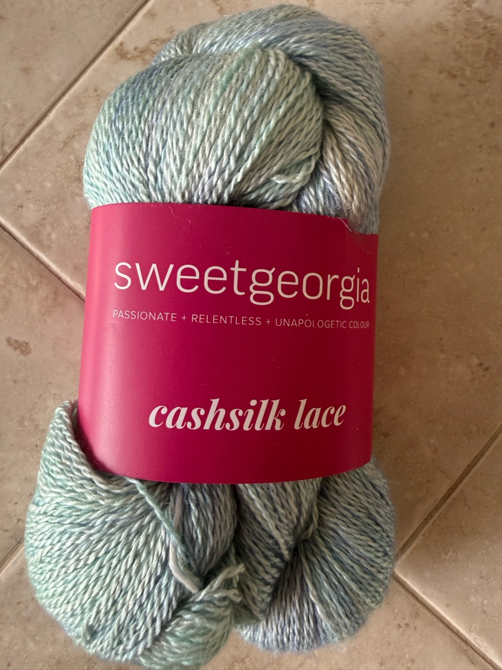 SweetGeorgia Cashsilk Lace Yarn in Light Aqua - Starlight